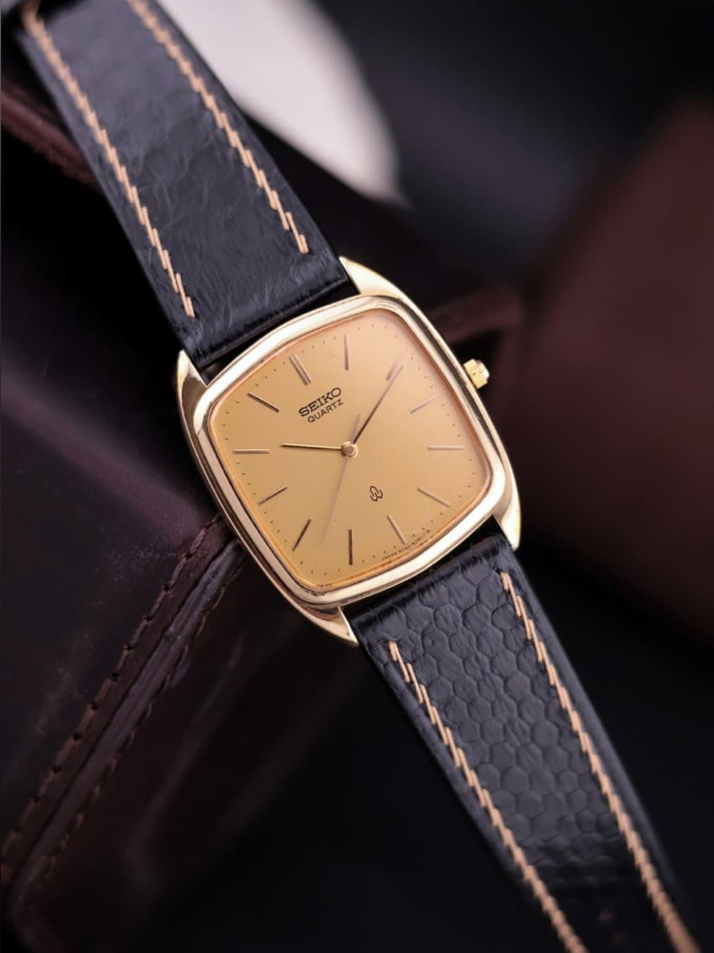 Vtg 1980 Seiko Quartz 6030-5250 Men’s Watch [Very Good Condition] Gold Plated